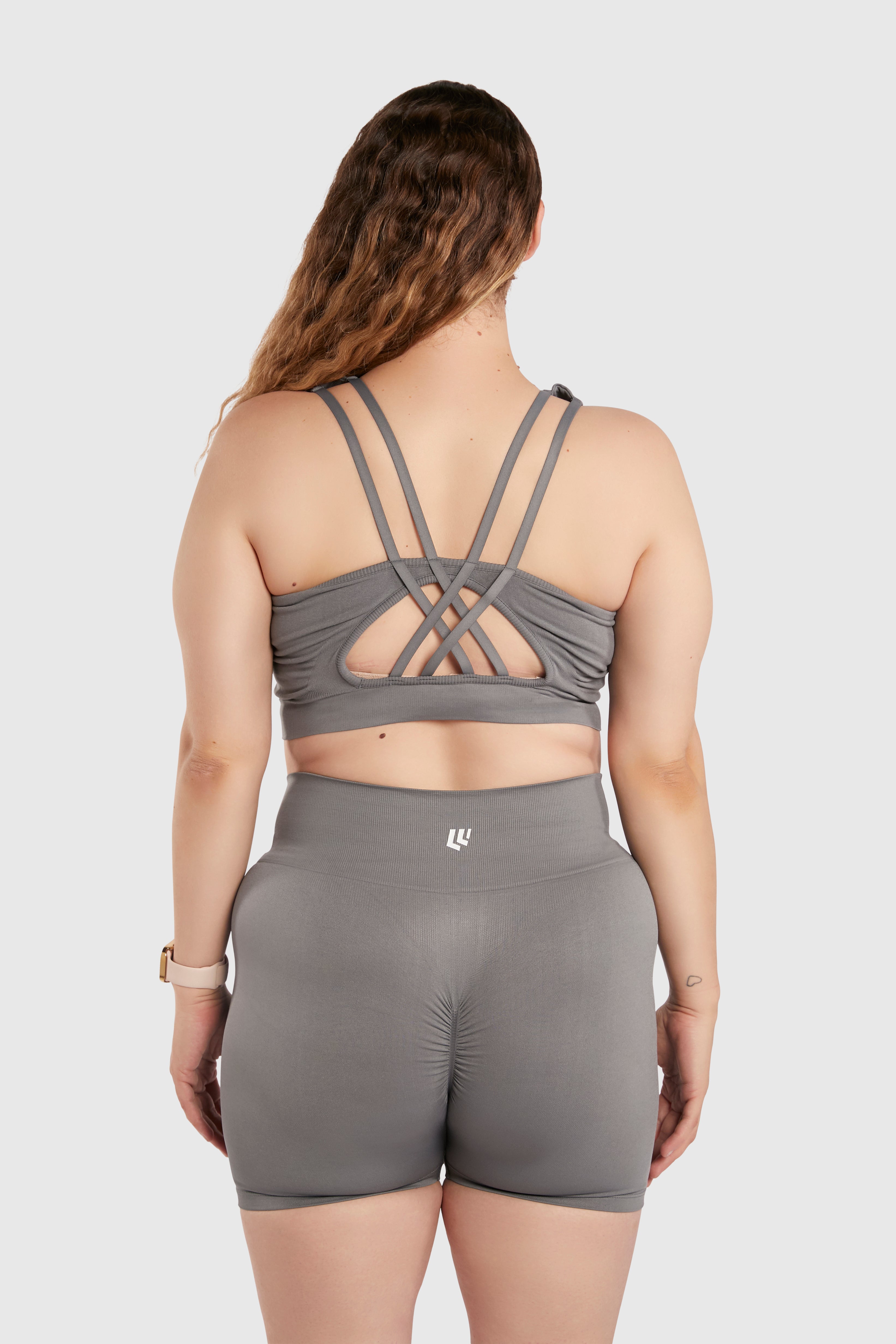 Women&#39;s Seamless Sports Bra - Poppy Seed Grey