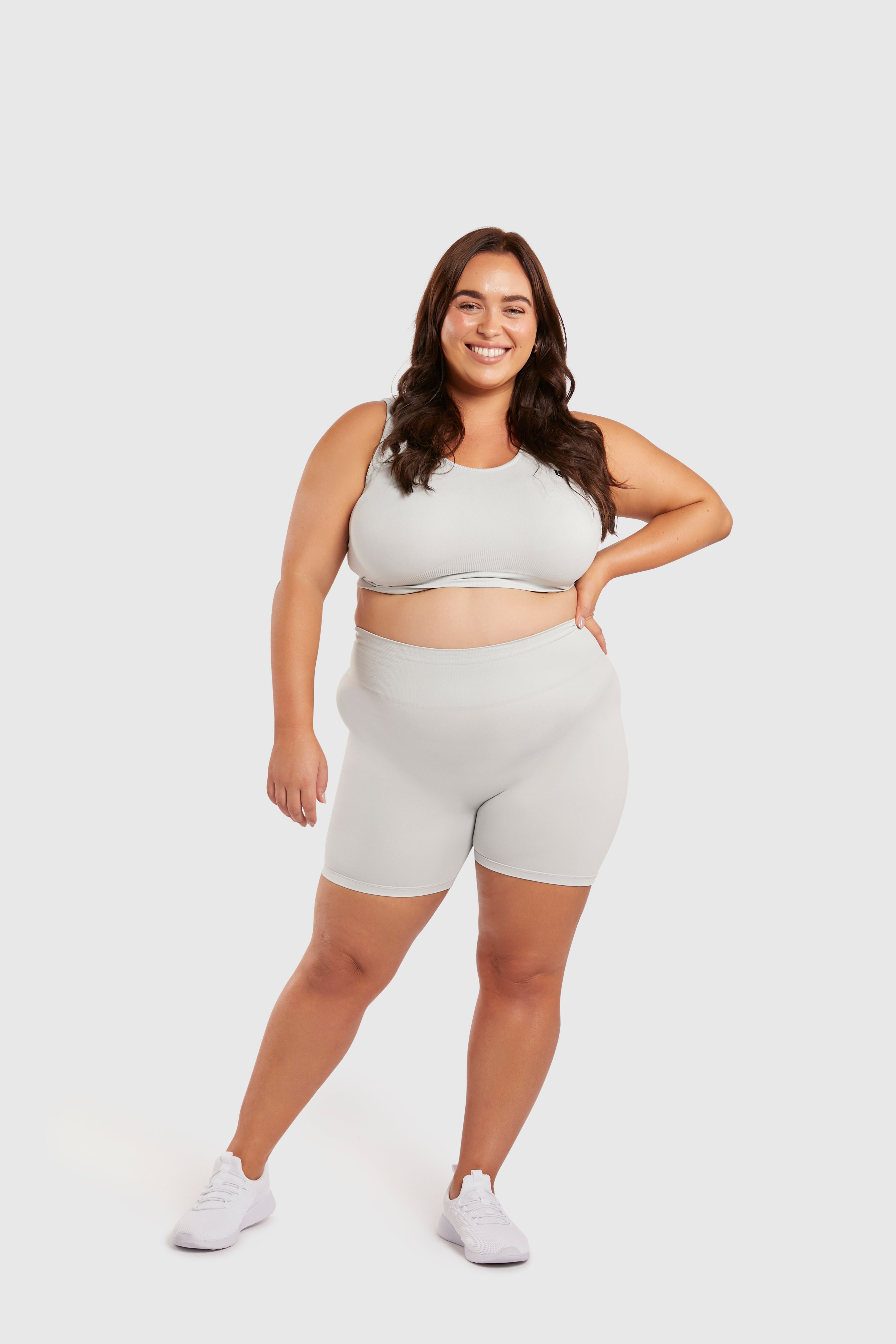 Women&#39;s Seamless Sports Bra - Glacier Grey