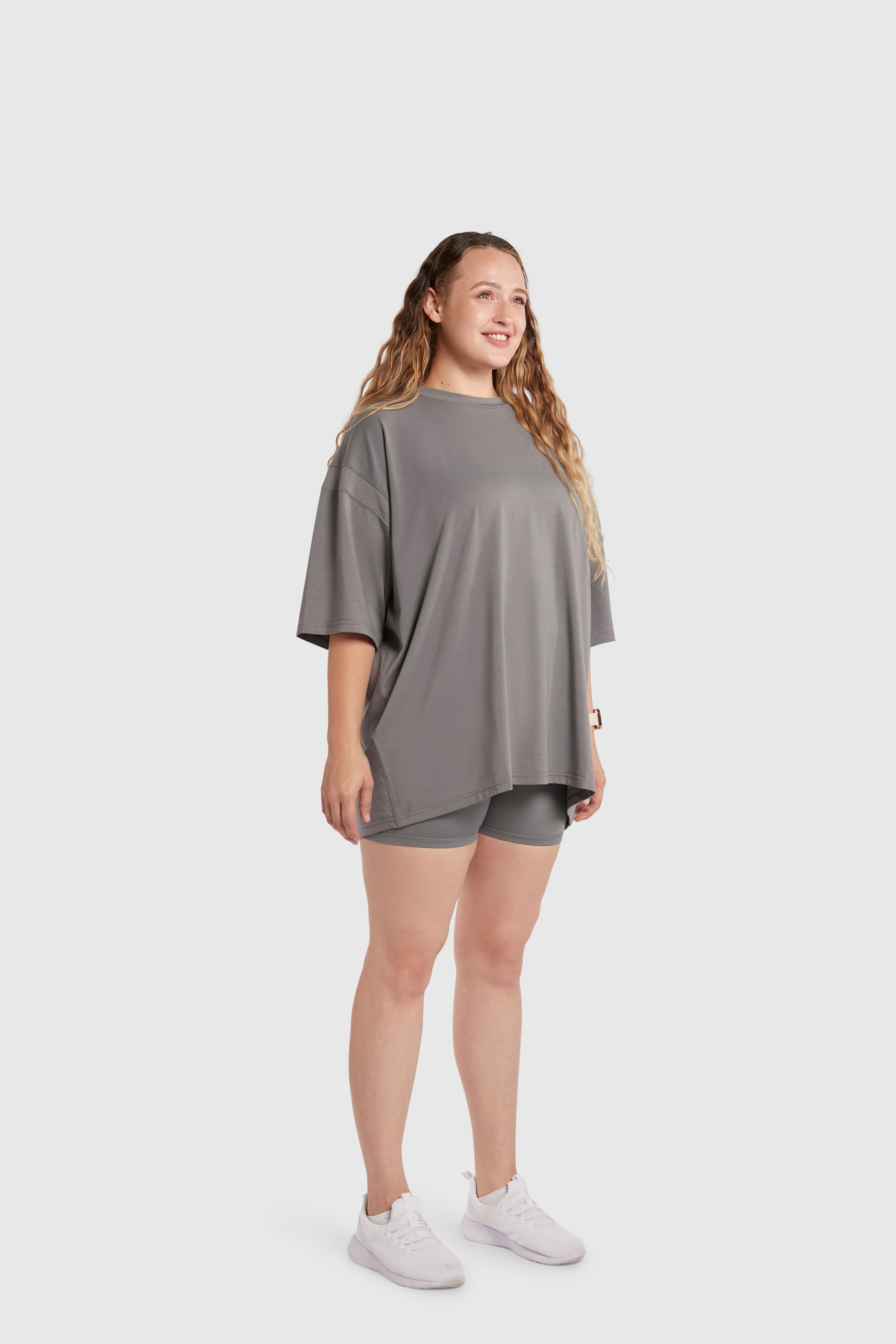 Oversized Tee - Poppy Seed Grey