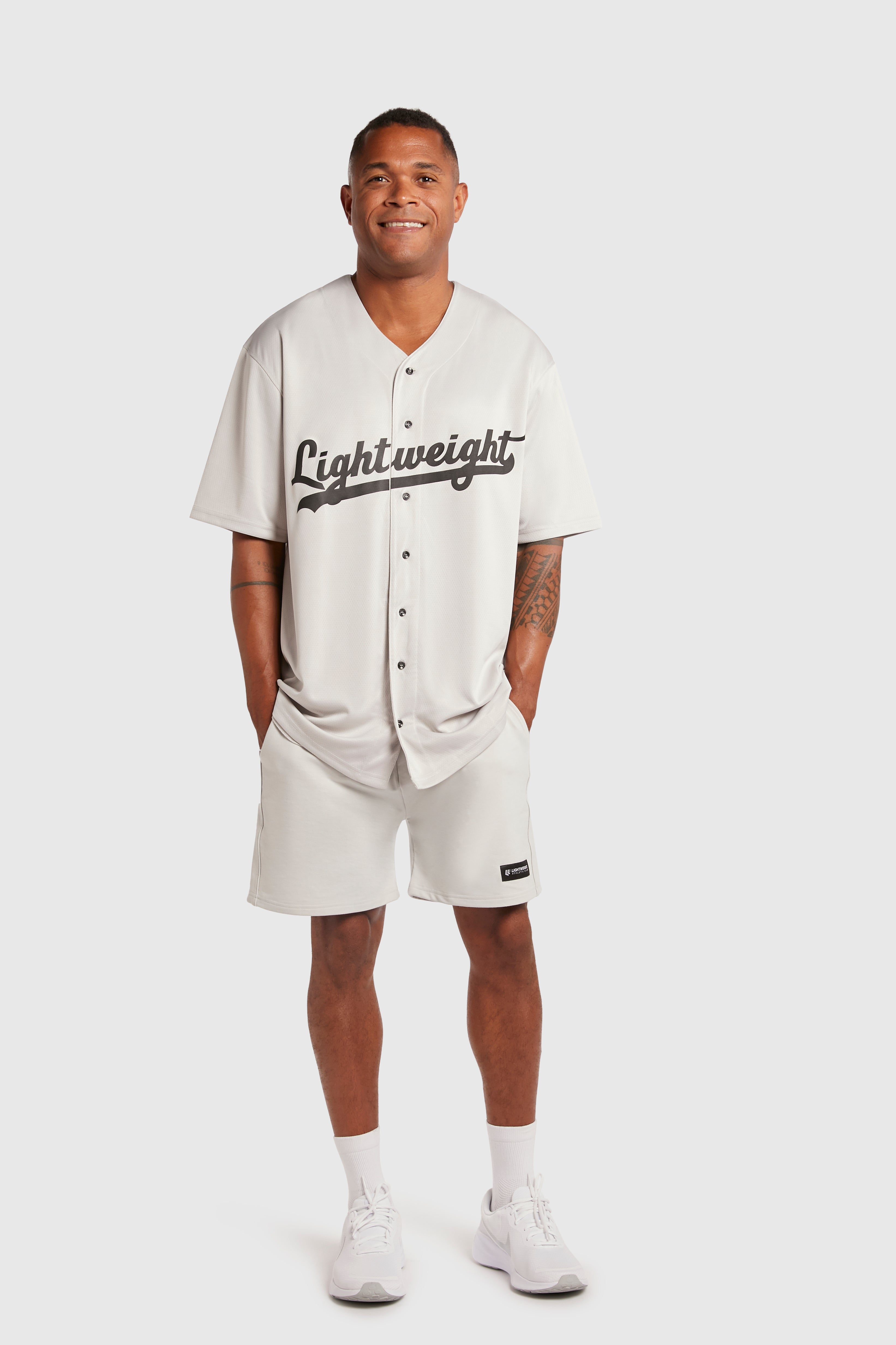 Lightweight Athletic Club Baseball Jersey, Season 2024 - Glacier Grey