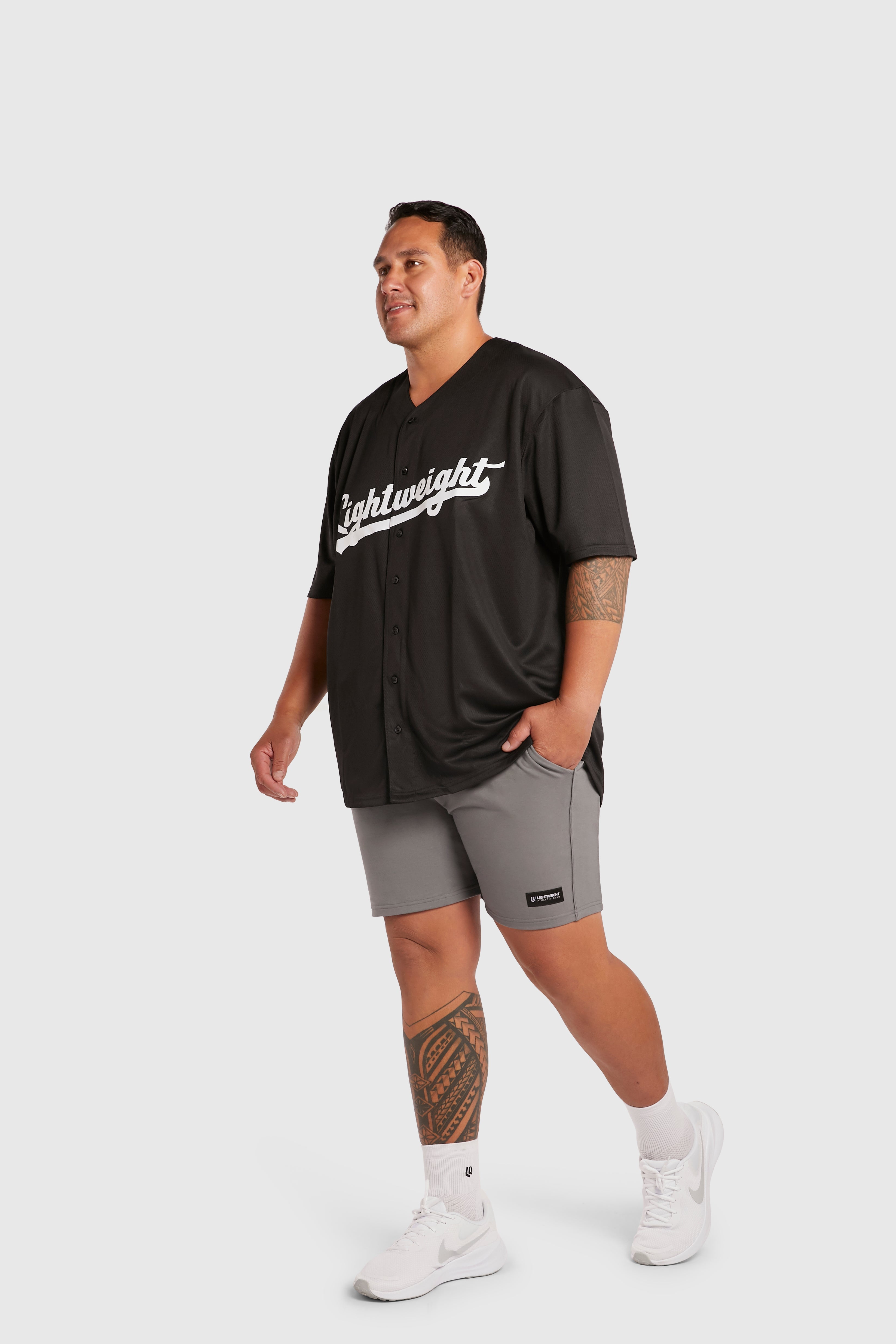 Lightweight Athletic Club Baseball Jersey, Season 2024 - Black