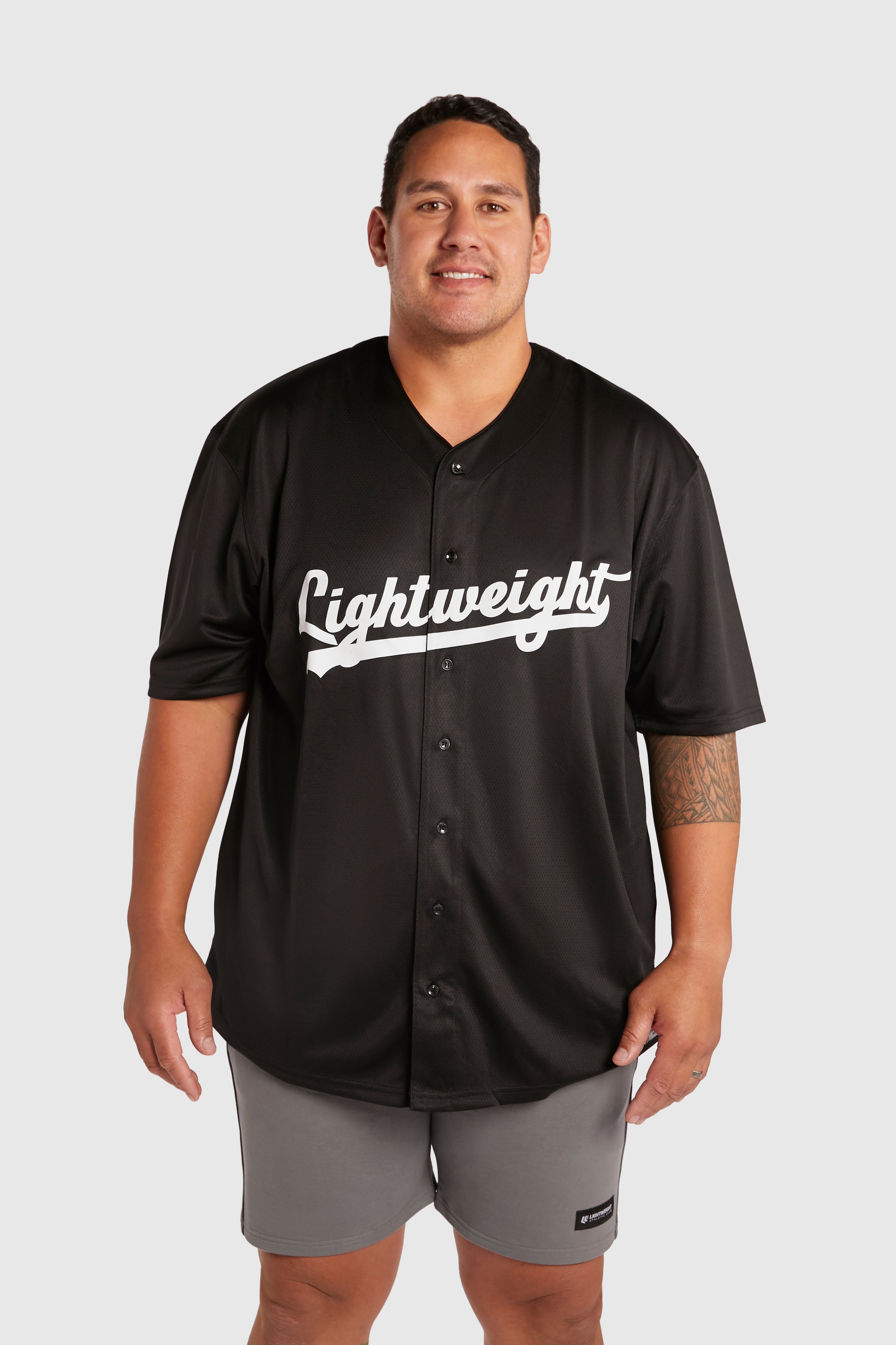 Lightweight Athletic Club Baseball Jersey, Season 2024 - Black