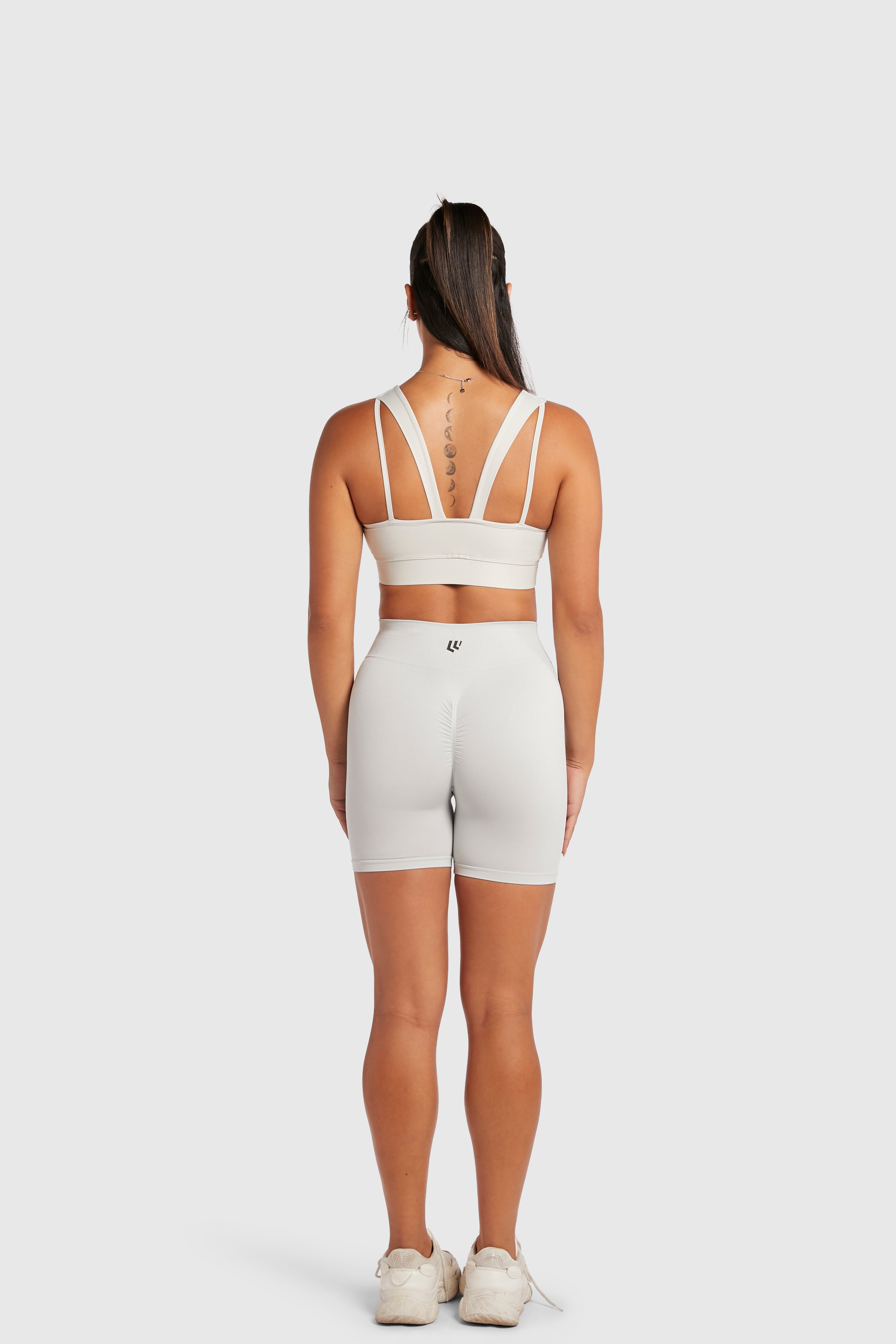 Women&#39;s Seamless Bike Shorts 7 inches - Glacier Grey