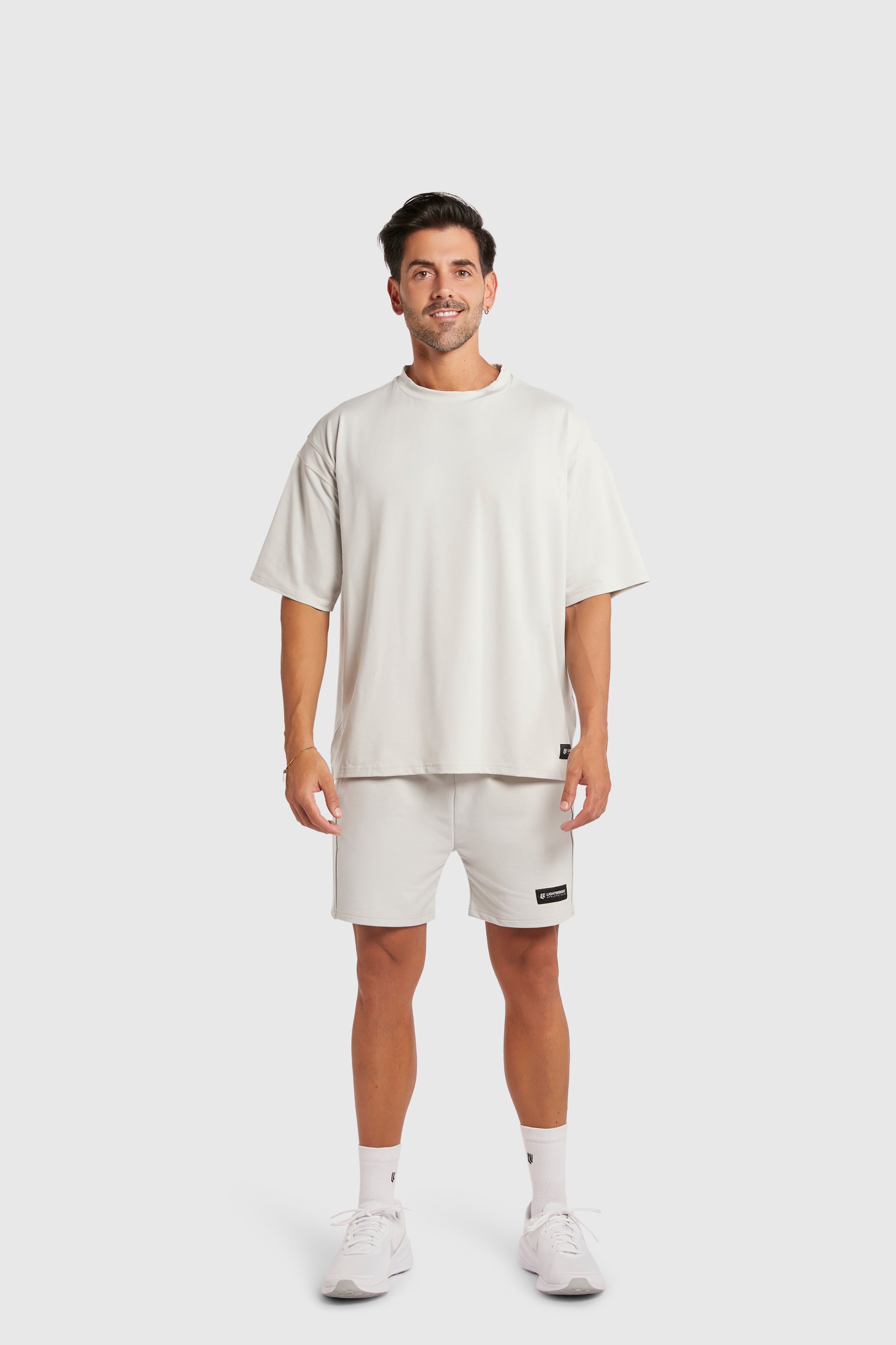 Graphic Oversized Tee - Light Weight Baby - Glacier Grey