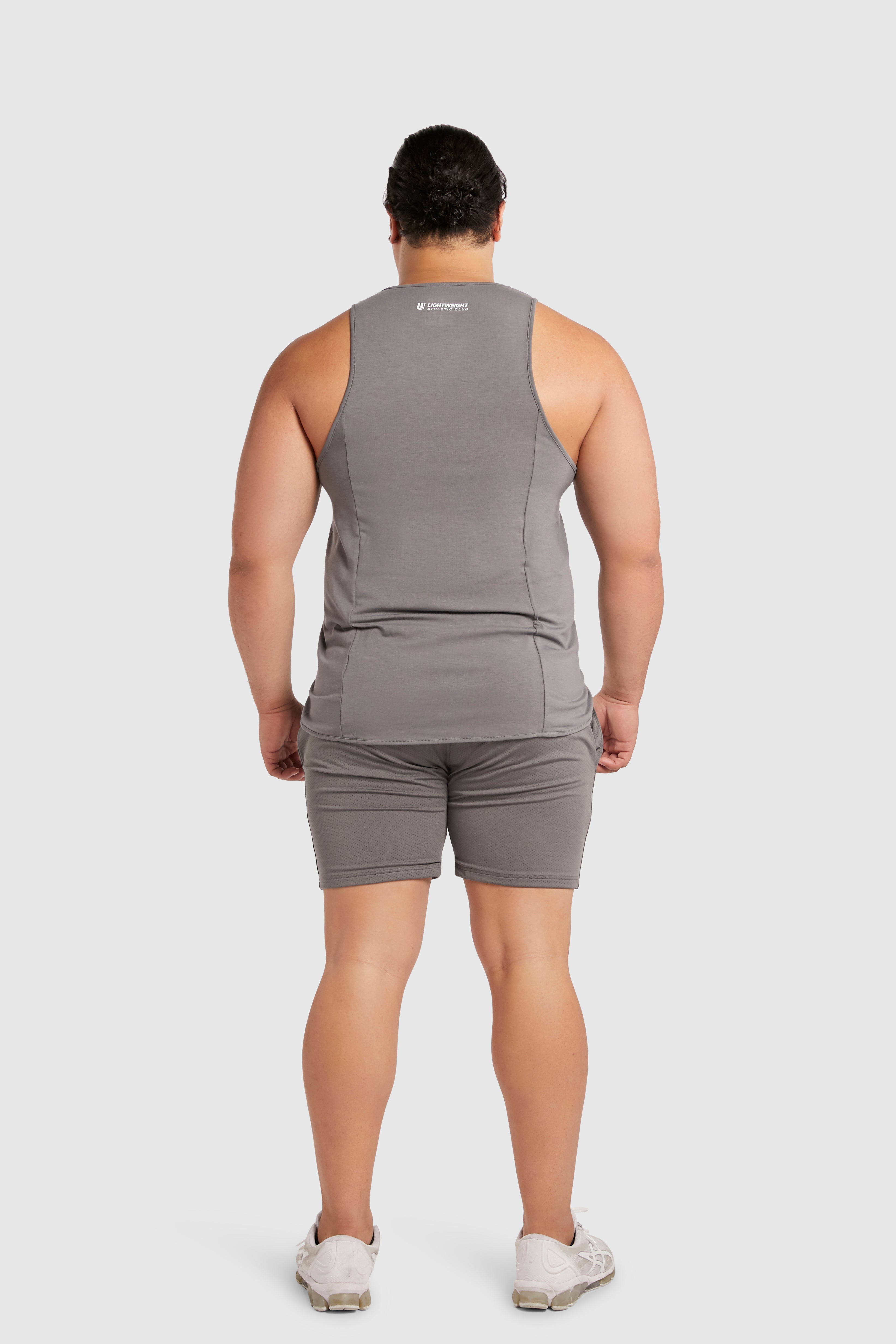 Men&#39;s Muscle Singlet - Poppy Seed Grey