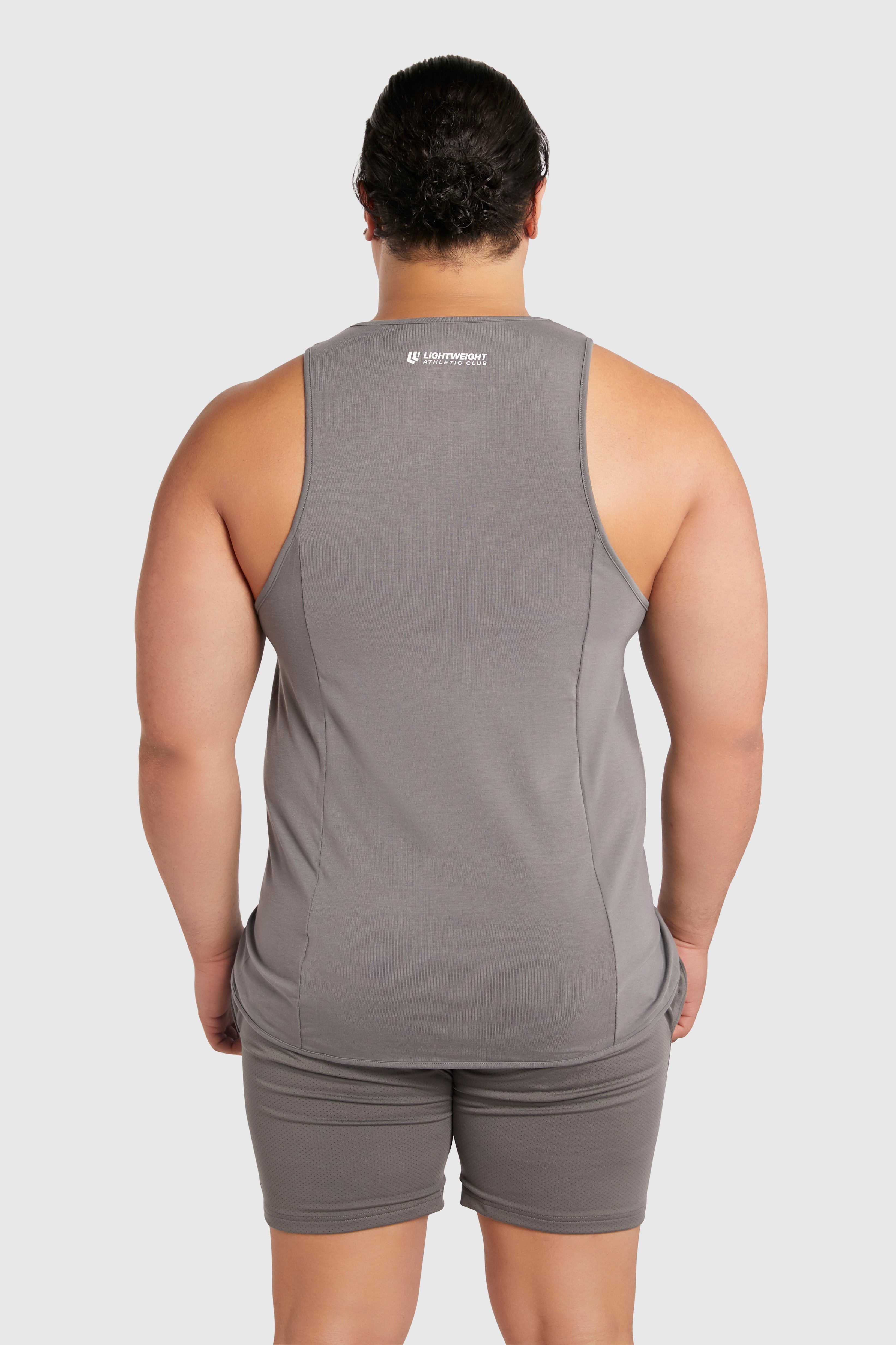 Men&#39;s Muscle Singlet - Poppy Seed Grey