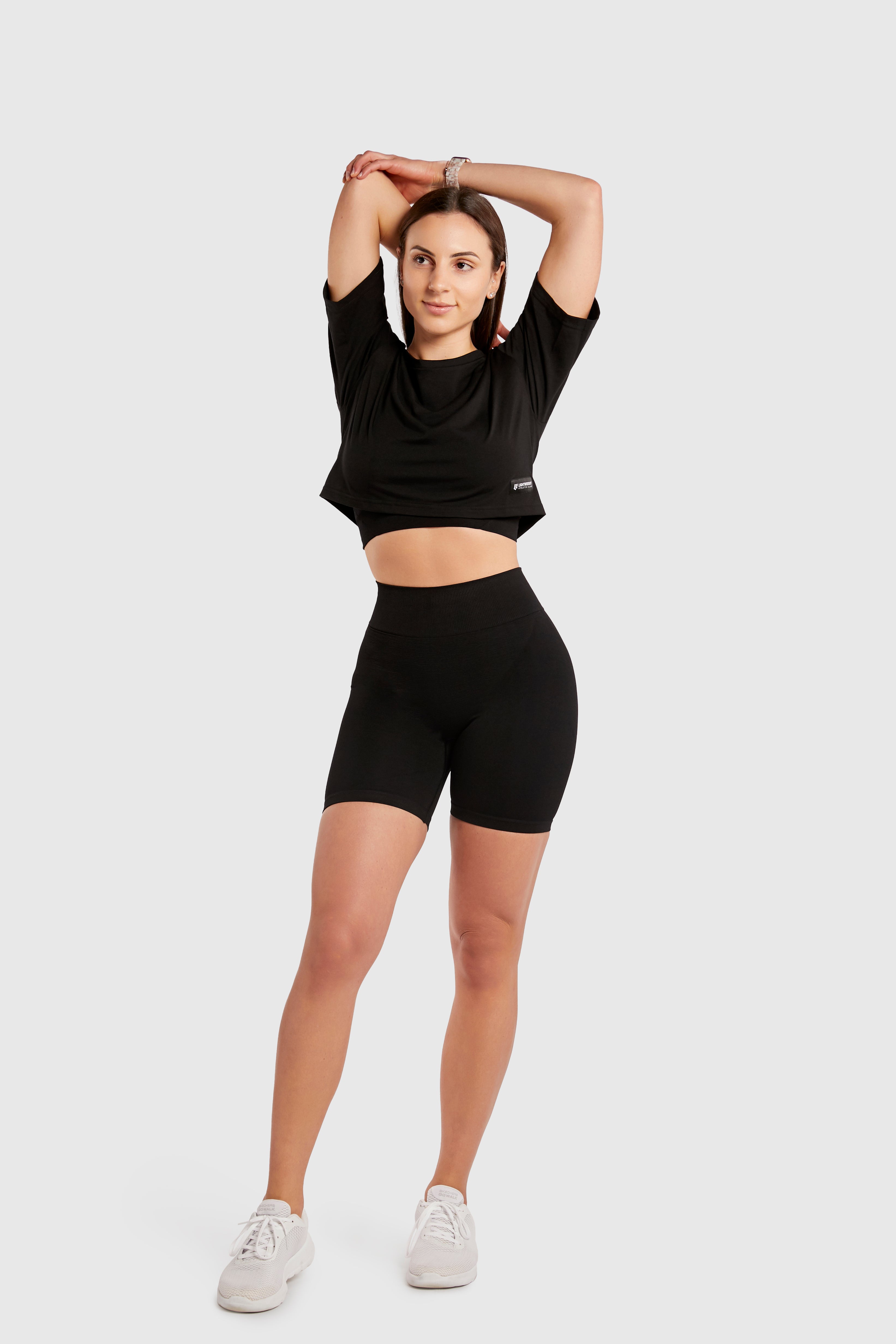 Women&#39;s Relaxed Crop Top - Black