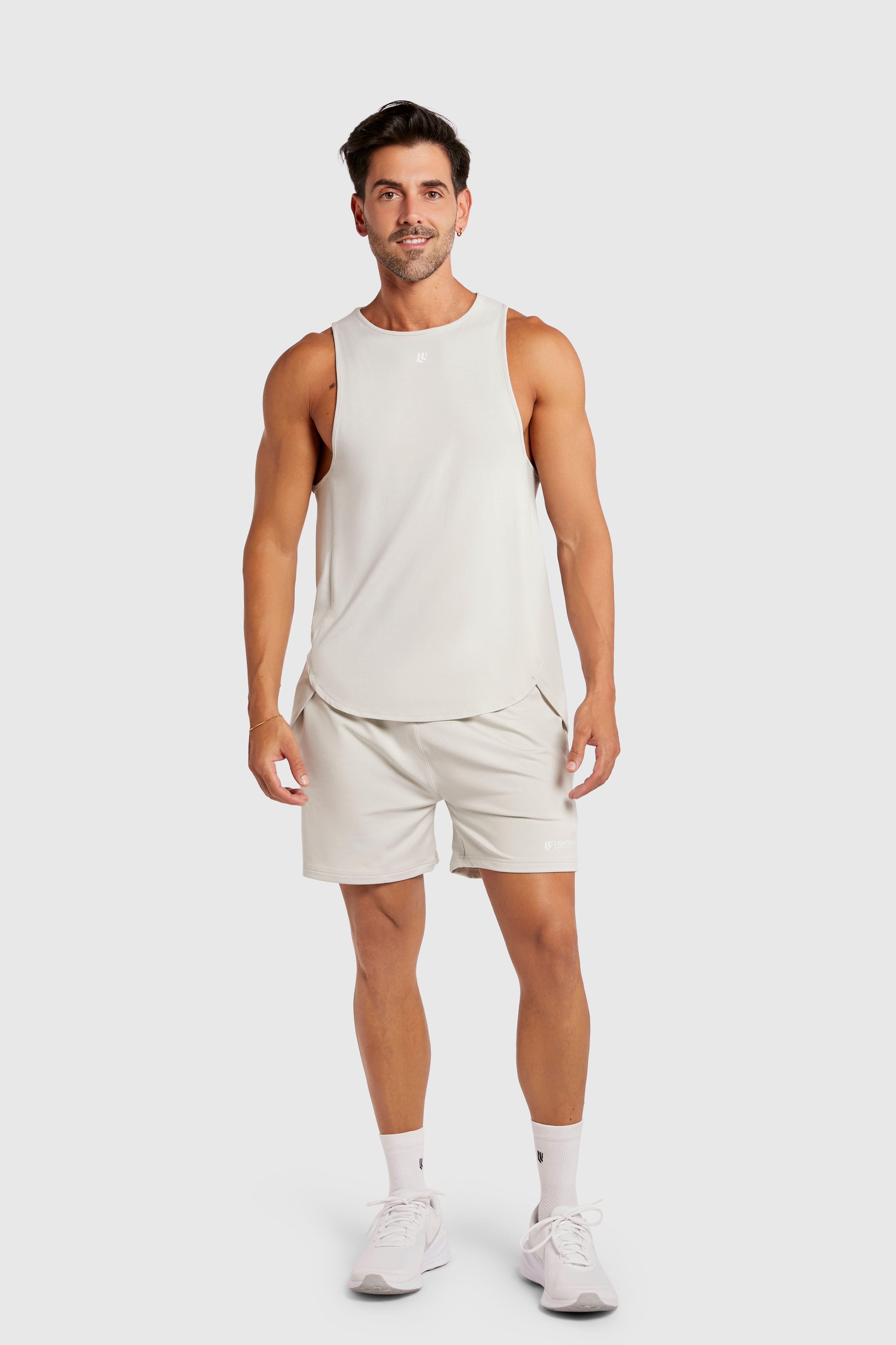 Men&#39;s Muscle Singlet - Glacier Grey