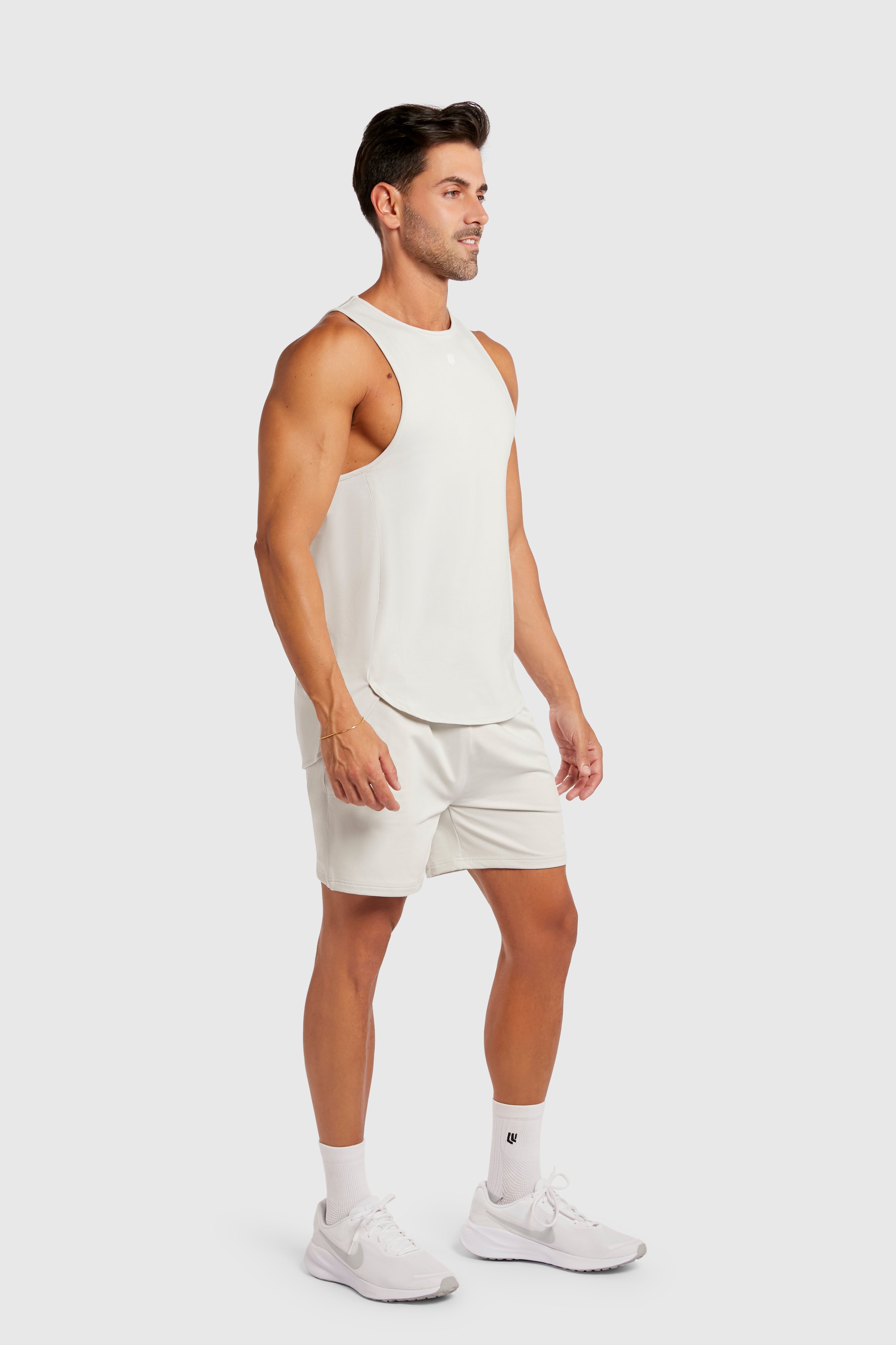 Men&#39;s Muscle Singlet - Glacier Grey