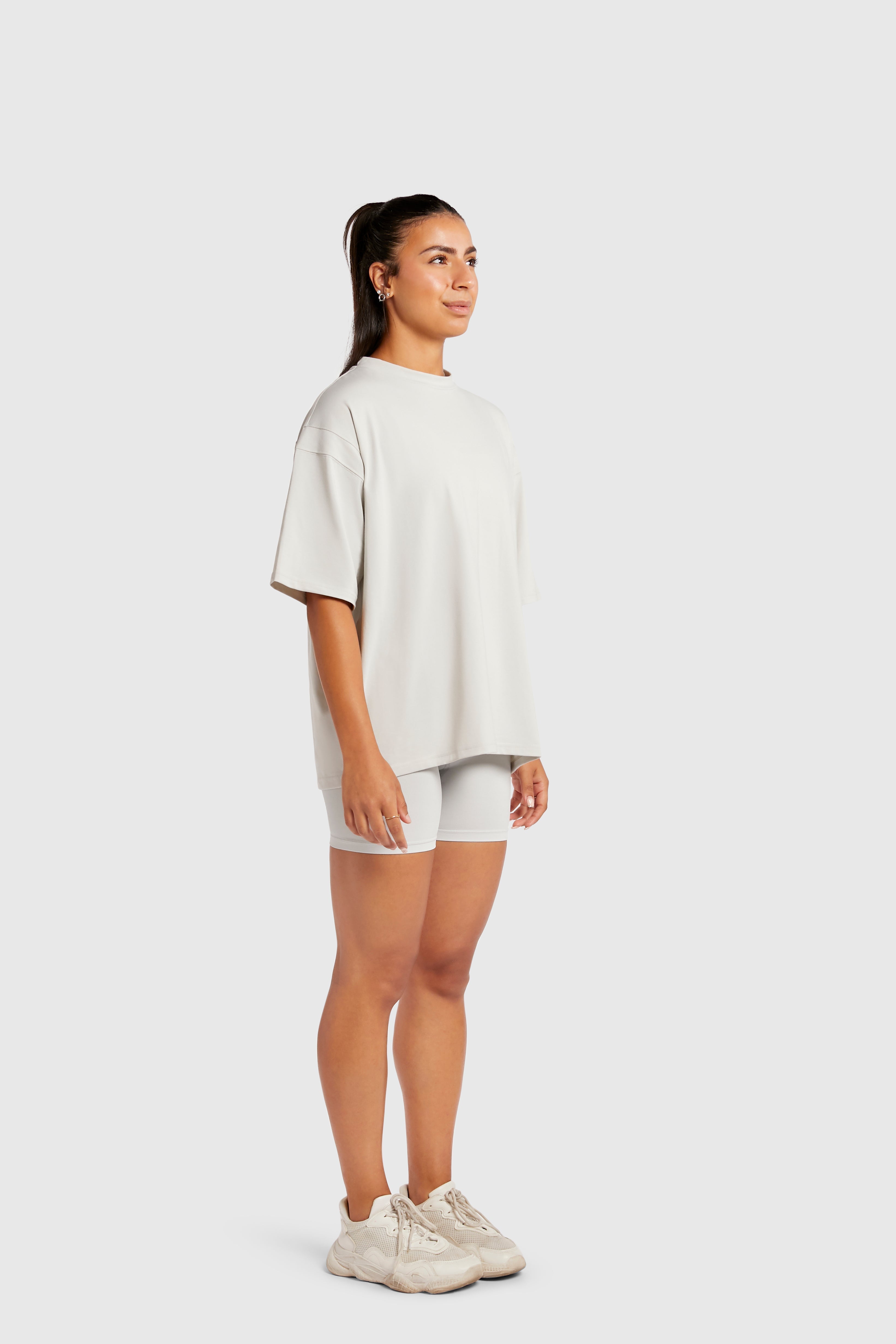 Graphic Oversized Tee - Light Weight Baby - Glacier Grey