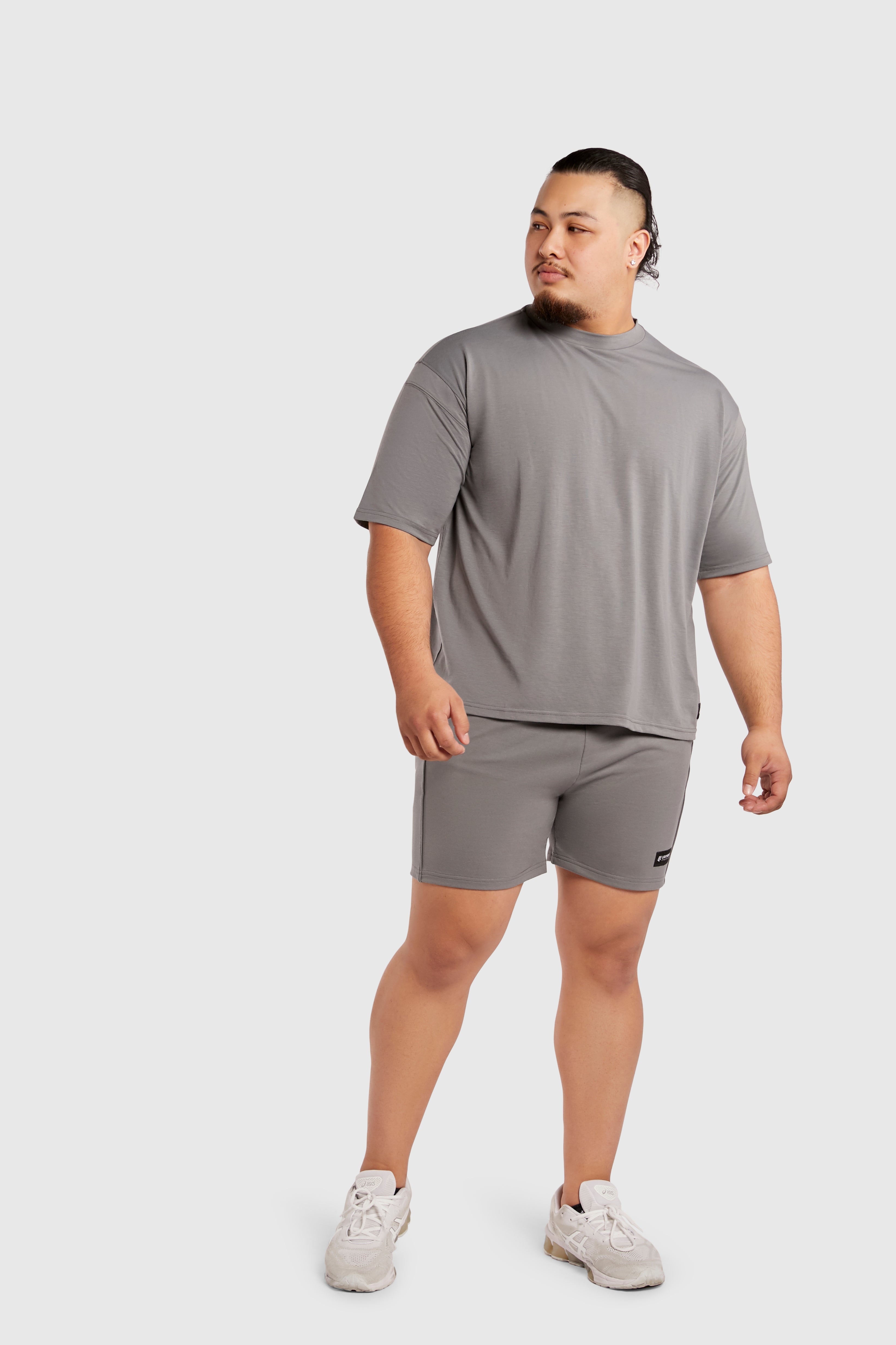 Oversized Tee - Poppy Seed Grey