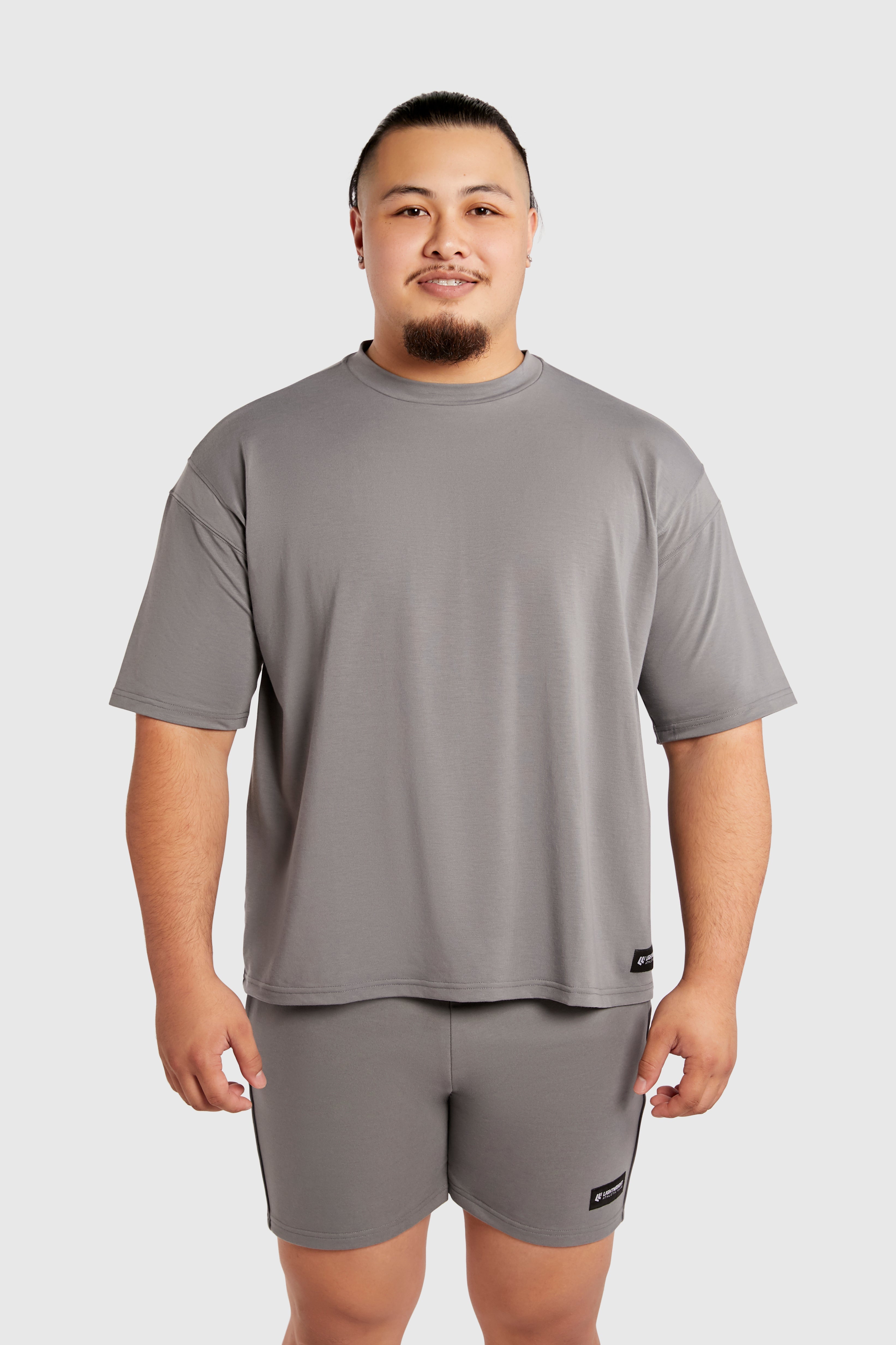 Oversized Tee - Poppy Seed Grey