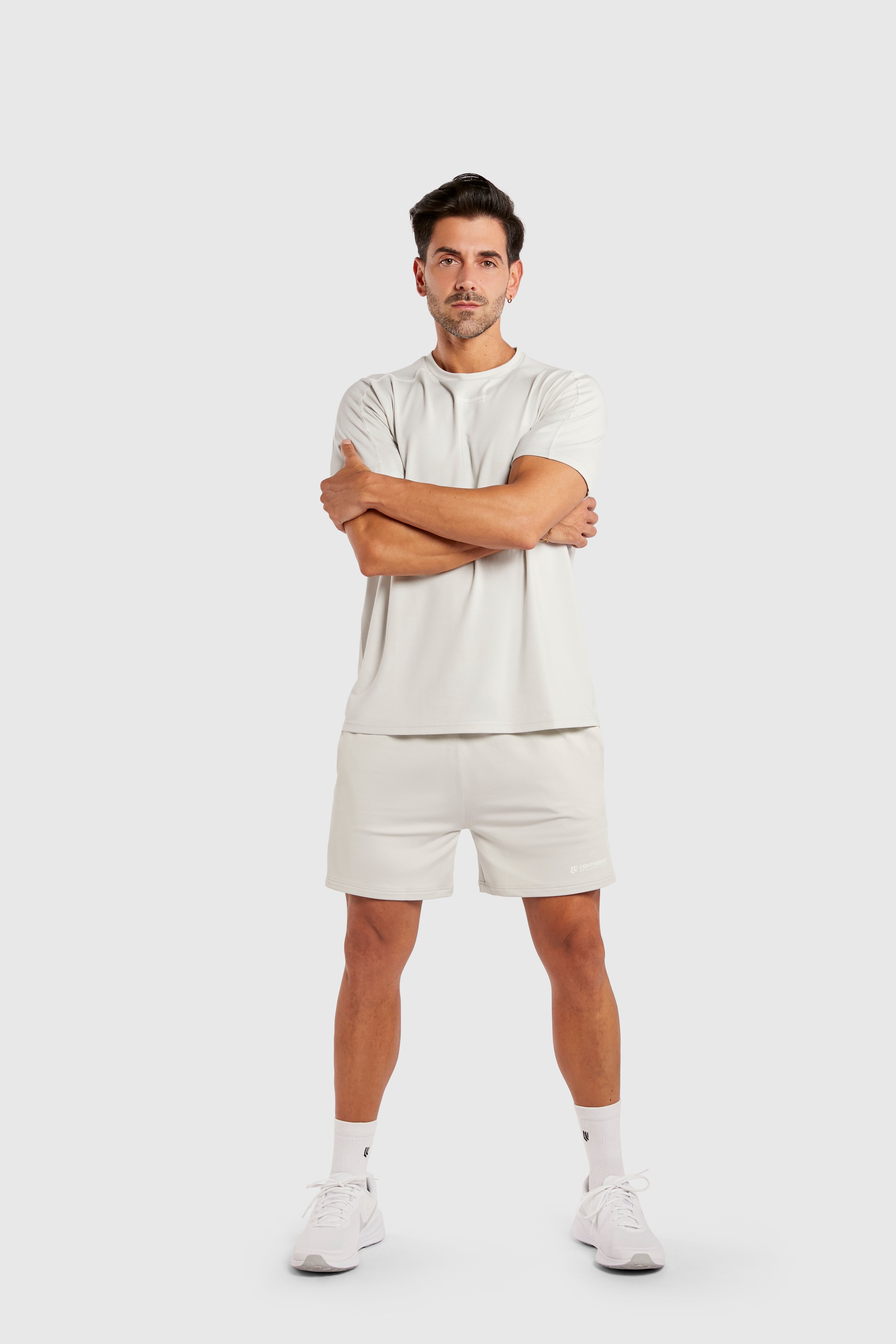 Men&#39;s Athletic Mesh Shorts 7 inches - Glacier Grey