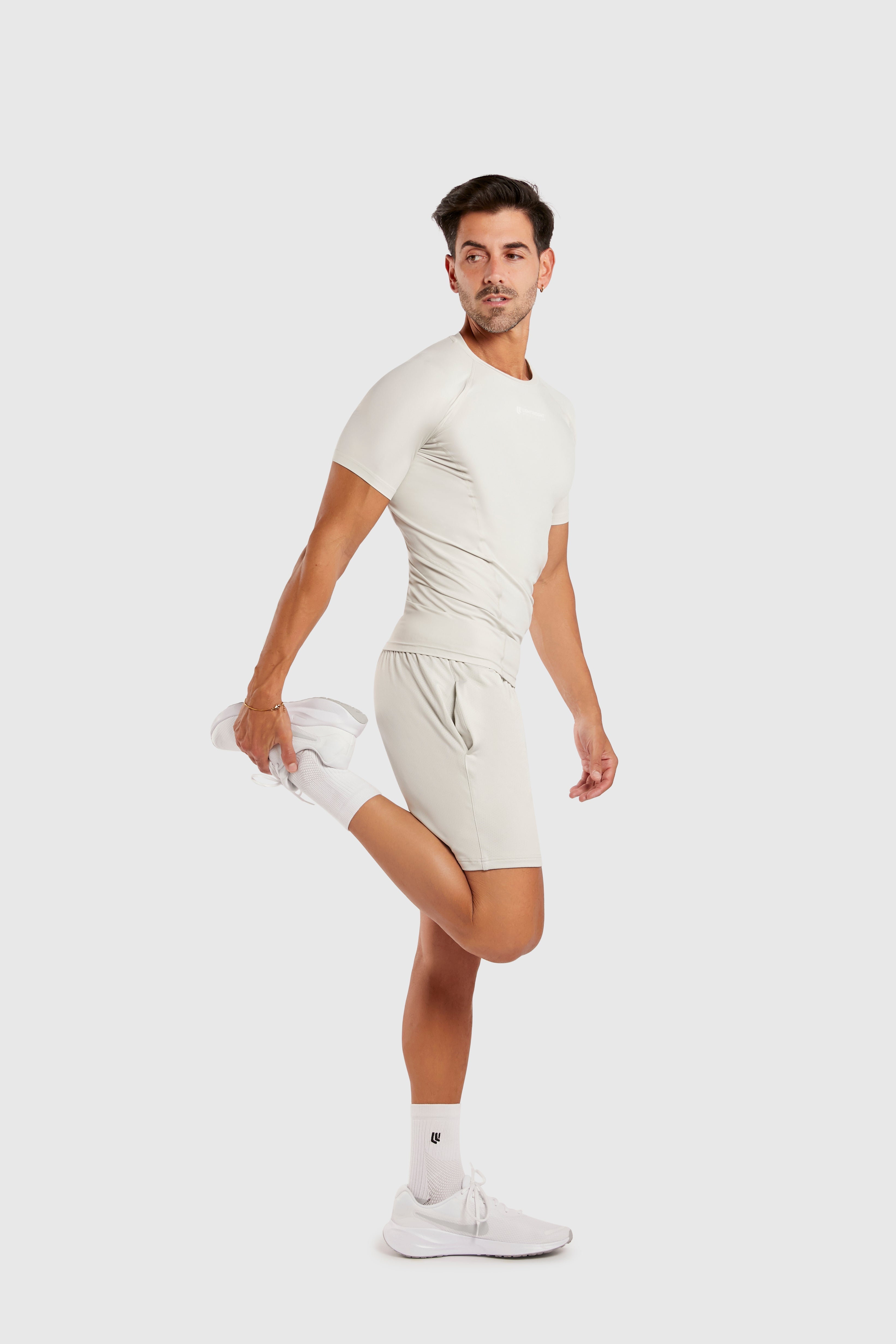 Men&#39;s Compression Short Sleeve Shirt - Glacier Grey