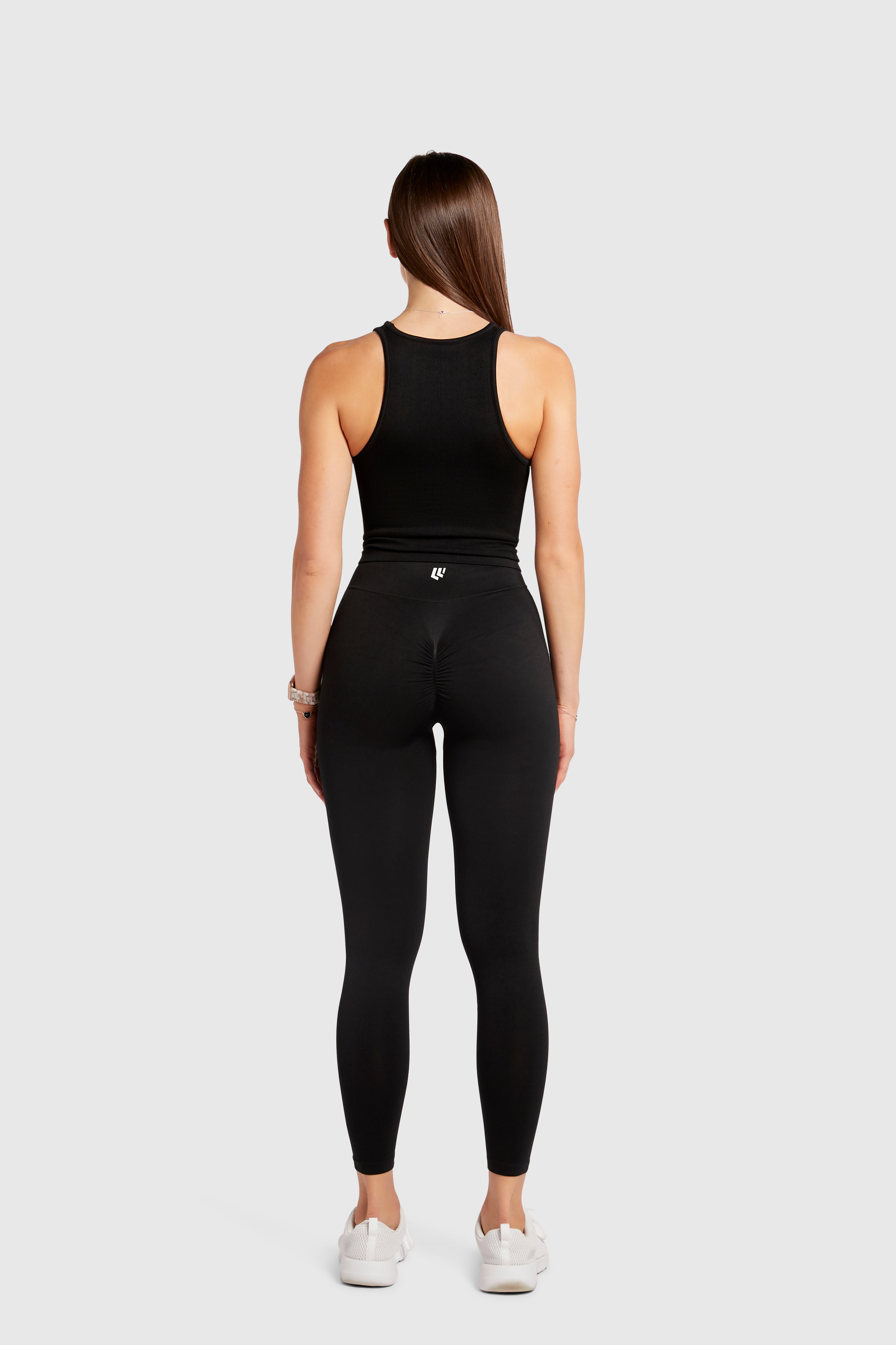 Women&#39;s Seamless Compression Crop Tank - Black