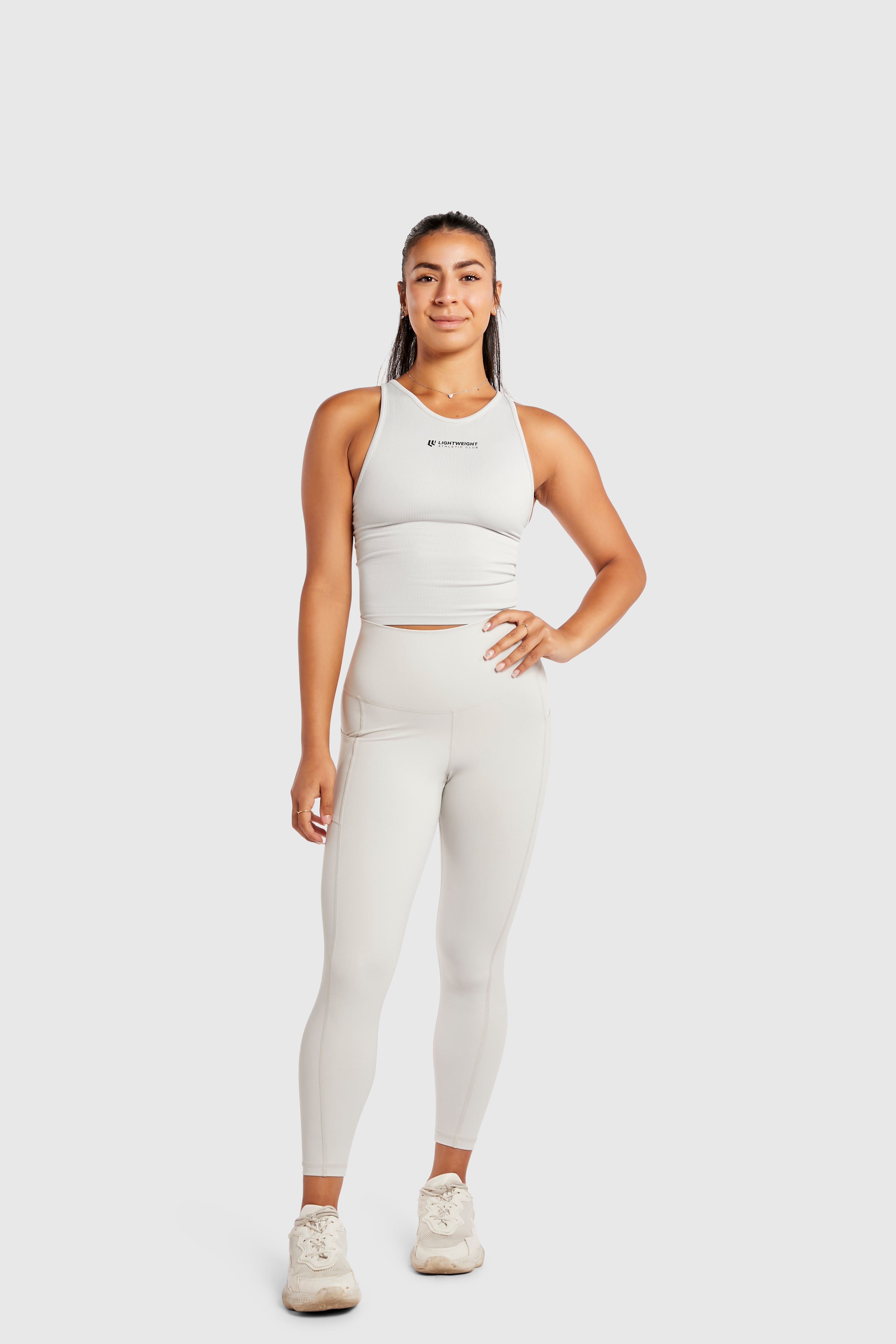 Women&#39;s High Wasted Seamless Leggings - Glacier Grey