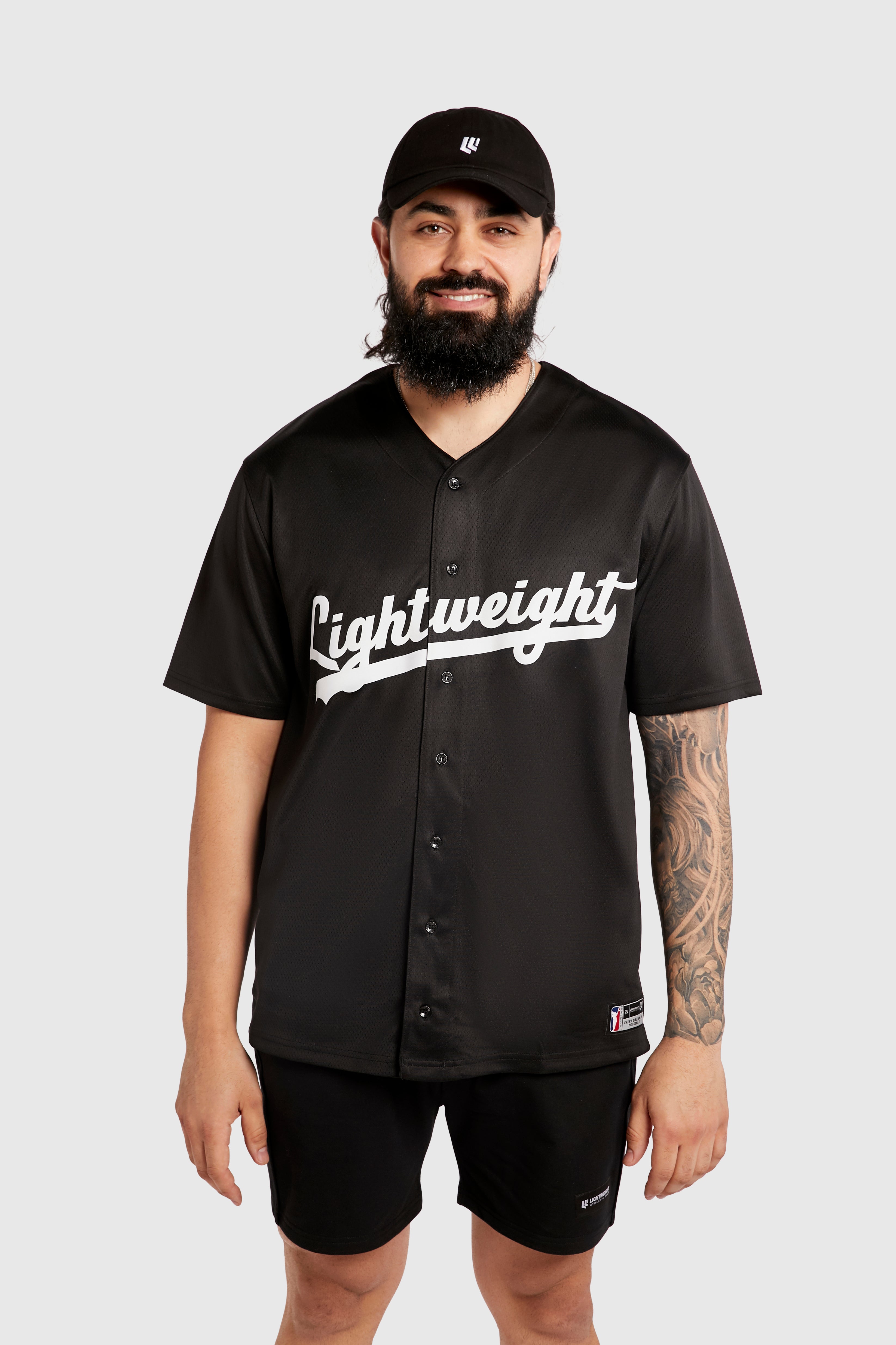 Lightweight Athletic Club Baseball Jersey, Season 2024 - Black