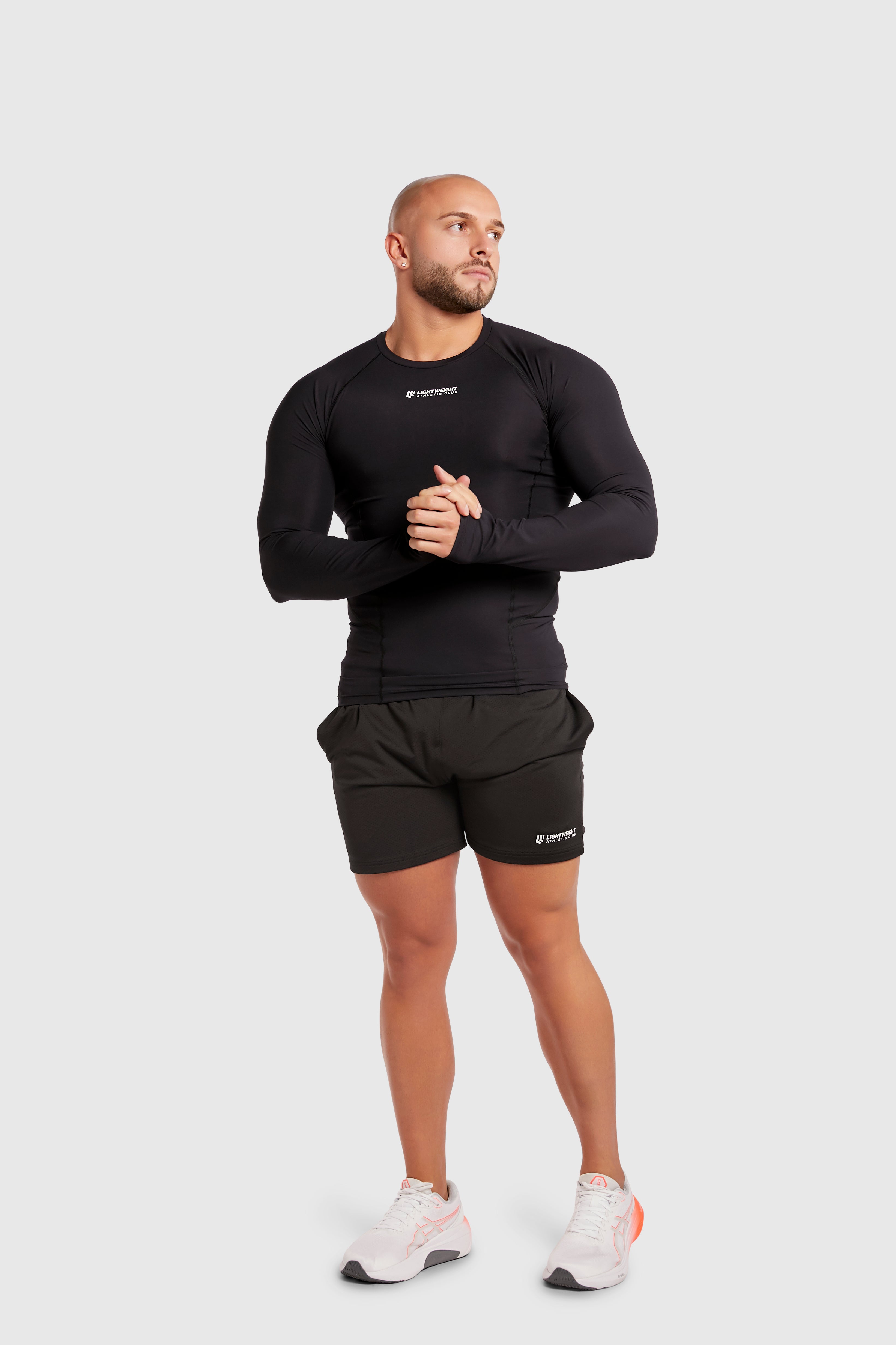 Men&#39;s Compression Long Sleeve Shirt - Black