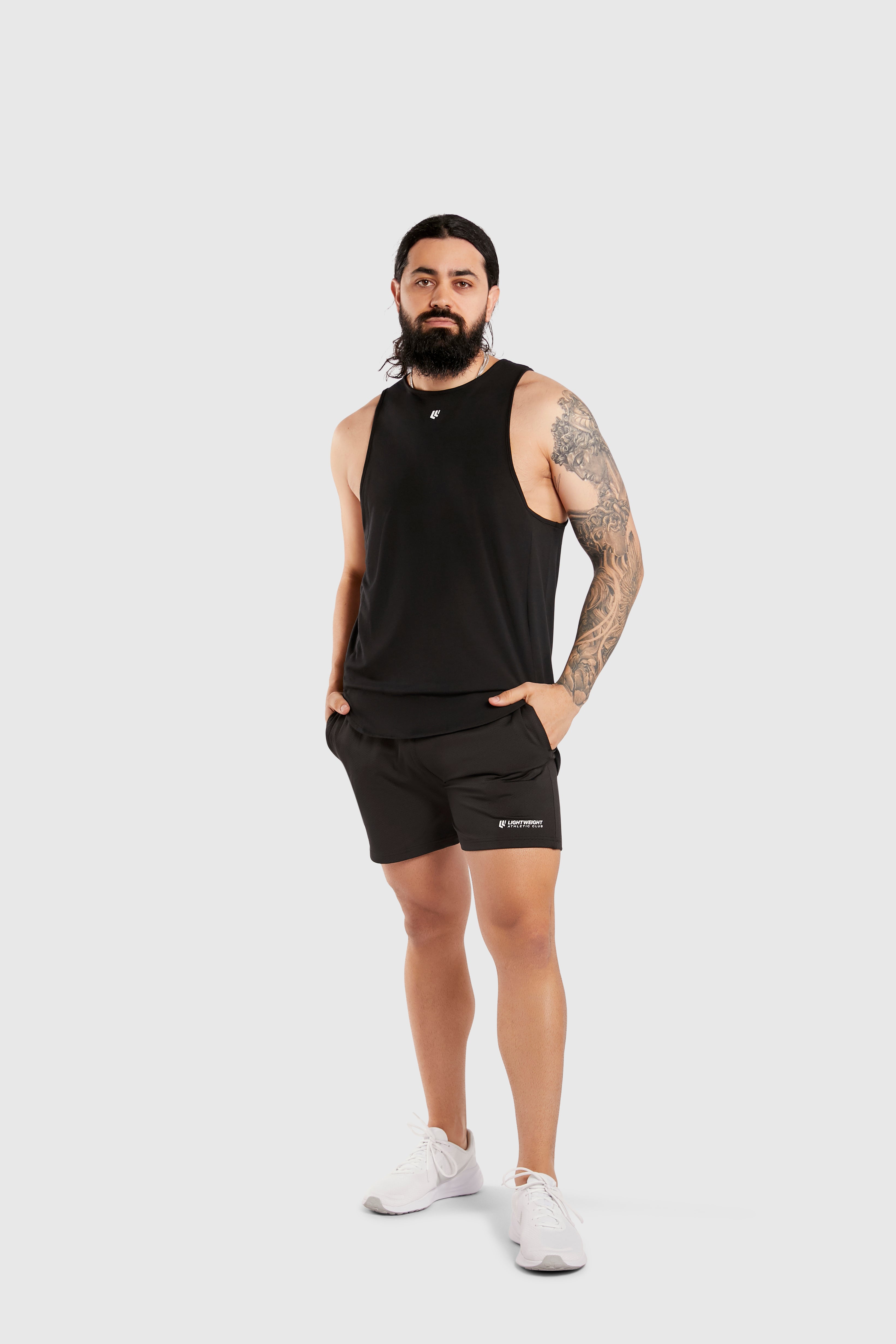 Men&#39;s Muscle Singlet - Black