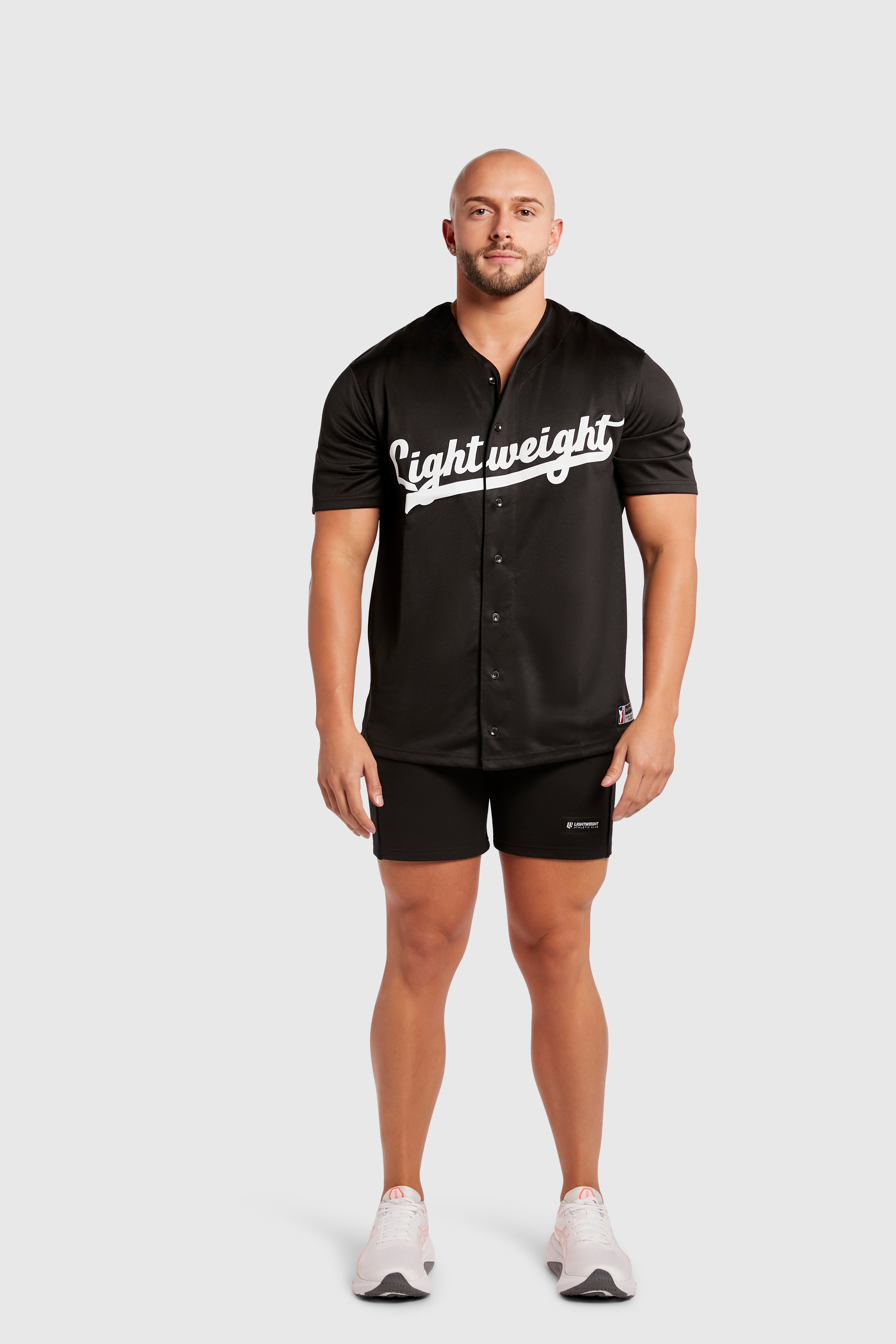 Lightweight Athletic Club Baseball Jersey, Season 2024 - Black