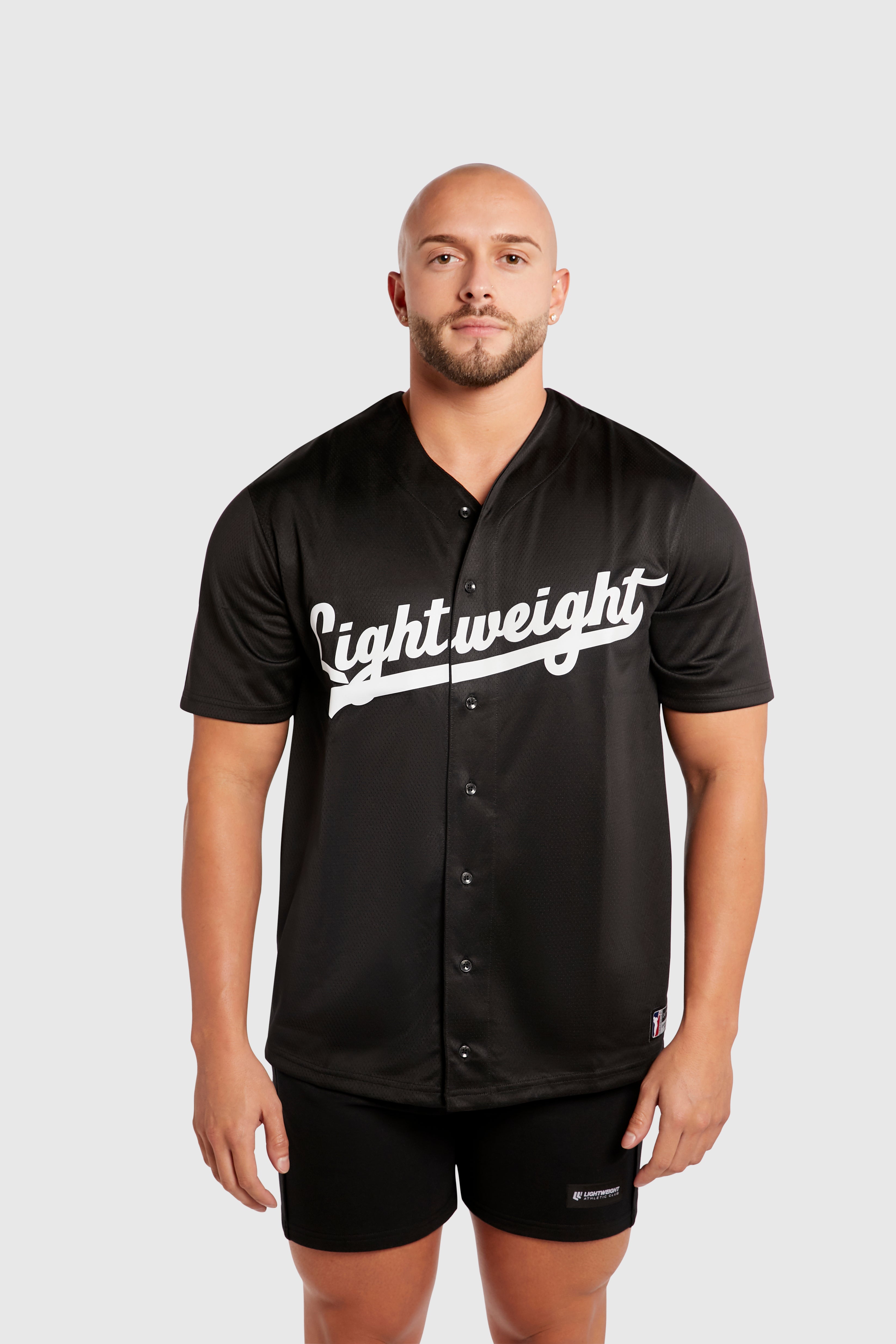 Lightweight Athletic Club Baseball Jersey, Season 2024 - Black