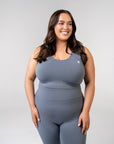 Women's Seamless Sports Bra - Poppy Seed Grey