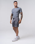 Men's Compression Short Sleeve Shirt - Poppy Seed Grey