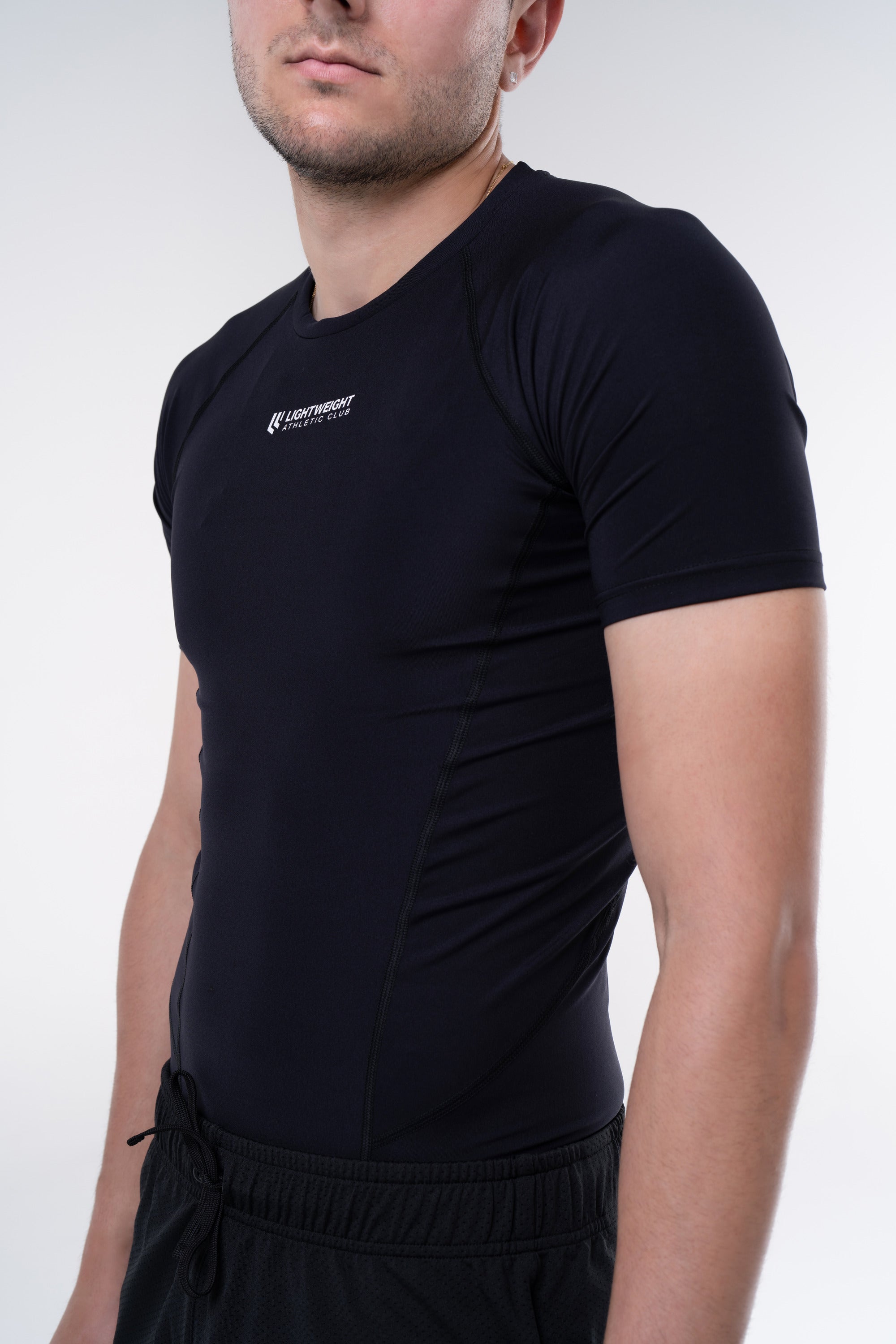 Men&#39;s Compression Short Sleeve Shirt - Poppy Seed Grey