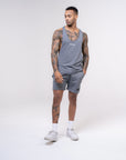 Men's Muscle Singlet - Glacier Grey