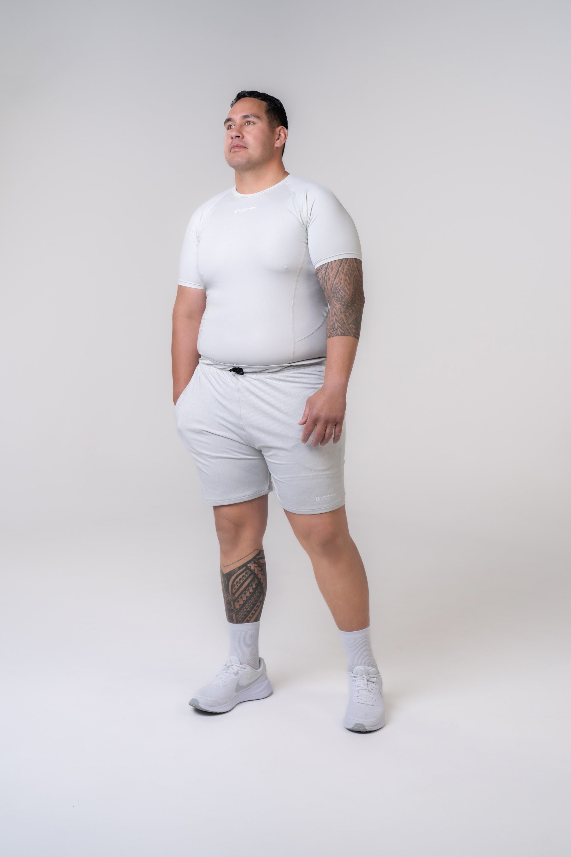 Men&#39;s Compression Short Sleeve Shirt - Poppy Seed Grey