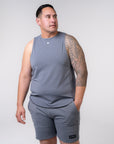 Men's Muscle Singlet - Glacier Grey